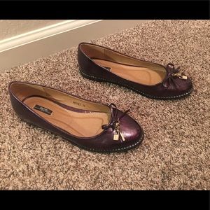 Inci Leather Ballerina Shoes